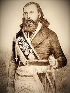 Albert Pike, Confederate Commissioner to Indian Territory.