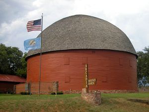 Round Barn in Arcadia, Oklahoma by Kathy Alexander.