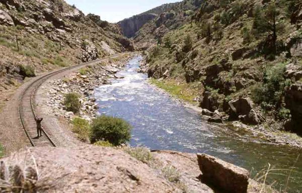 Arkansas River near the Royal Gorge in Colorado.