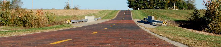 Red Brick Road near Auburn, Illinois