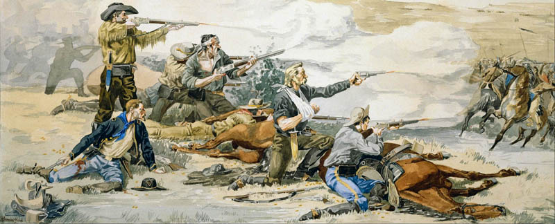 The Battle of Beecher's Island, Colorado by Frederic Remington. The Battle of Beecher's Island, Colorado by Frederic Remington.