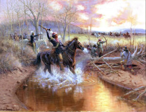 Battle of Round Mountain, Oklahoma by Wayne Cooper.