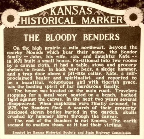 Bloody Benders Historical Marker
