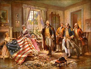 Birth of Old Glory, Percy Moran, 1917,