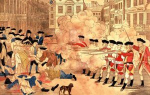 Boston Massacre, 1770.