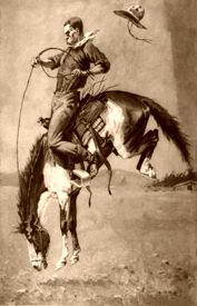 Bucking Bronco by Frederic Remington