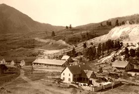 Camp Sheridan, Yellowstone, Wyoming about 1900