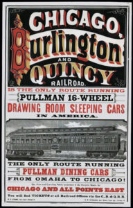 Chicago, Burlington & Quincy Railroad Poster.