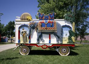 Baraboo, Wisconsin Circus Wagon at the Circus World Museum, and former Winter home of the Ringling Bros. Circus, by Carol Highsmith.