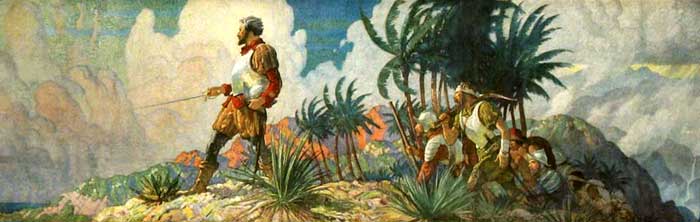 Discoverer by N.C. Wyeth, 1928.