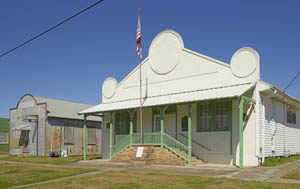 Old meeting hall in the historic district of Donaldsonville, Louisiana. Photo by Carol Highsmith 2021.