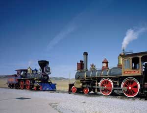 Engines Meet, Golden Spike, Promitory Summit, Utah by Carol Highsmith.