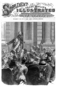 Financial Panic of 1873, by Frank Leslie's illustrated newspaper.