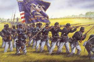 First Kansas Colored Regiment in Oklahoma.