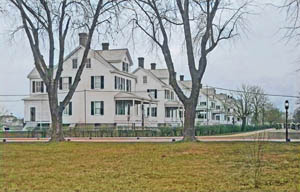 Officer's Row at Fort Dupont, Delaware, about 1920.
