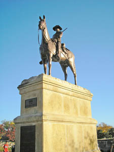 Old Trooper Statue at Fort Riley, Kansas by Kathy Alexander.