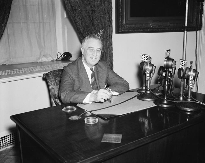 President Franklin Roosevelt, by Harris & Ewing, 1938