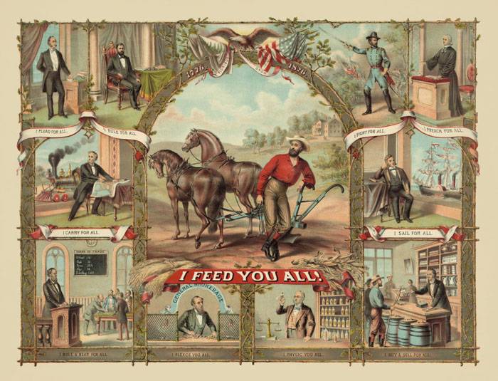 The Grange Movement by the American Oleograph Co., 1875.