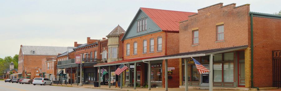 1st Street in Hermann, Missouri by Kathy Alexander.