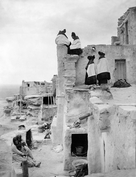 Hopi Pueblo by Edward S. Curtis, 1906