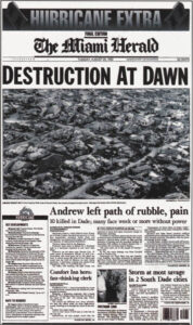 Hurricane Andrew, 1992.