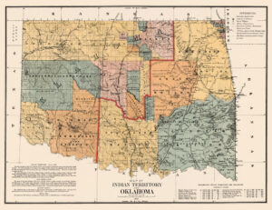 Indian Territory Map by the U.S. Census, 1990.