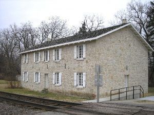 The First Territorial Capitol at Pawnee, Kansas at Fort Riley, Kansas.