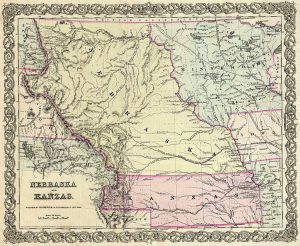 Kansas and Nebraska Territories, 1855