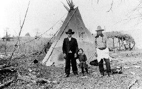 Kiowa Teepee in Oklahoma in 1937, courtesy Marquette University Libraries