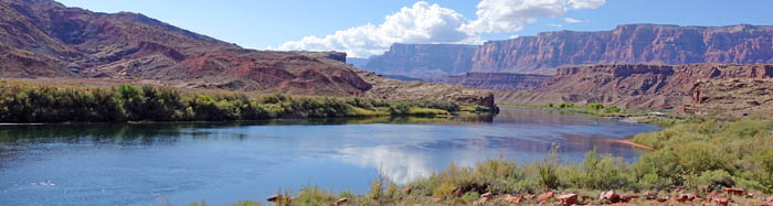 Lees Ferry site at Glen Canyon, Arizona by the National Park Service.
