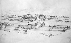 Early day Los Angeles, California.