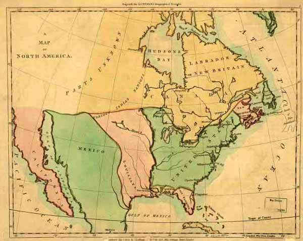 The Lousiana Purchase Historic Map