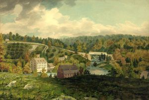 Mill on the Brandywine, Delaware,by John Rubens Smith, 1818