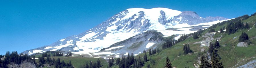 Mt. Ranier, Washington by the National Park Service.