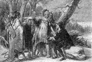 Narragansetts Indians Receiving Roger Williams