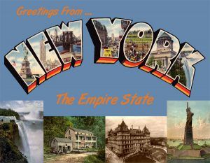 Greetings from New York Postcard, available at Legends' General Store. Greetings from New York Postcard, available at Legends' General Store.