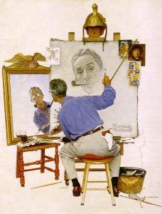 Norman Rockwell Self Portrait