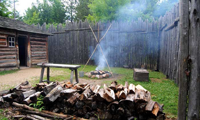 North West Trading Post Fire by Kathy Alexander, Minnesota