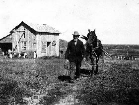 North Dakota Homesteader about 1909