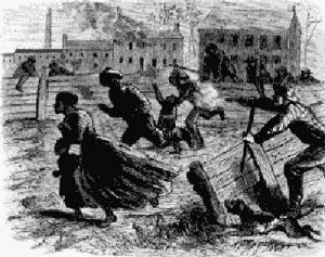New York Draft Riot, 1863.