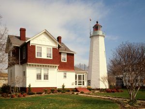 Old Point Comfort Lighthouse, Fort Monroe, Hampton, VA, Jack E.Boucher, 1988