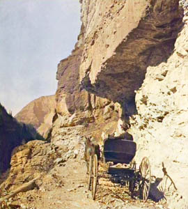 Camp Bird MineRoad, in Ouray County, Colorado, 1905.
