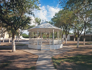 Plaza Gazebo in San Elizario, Texas by the Historical American Building Survey.