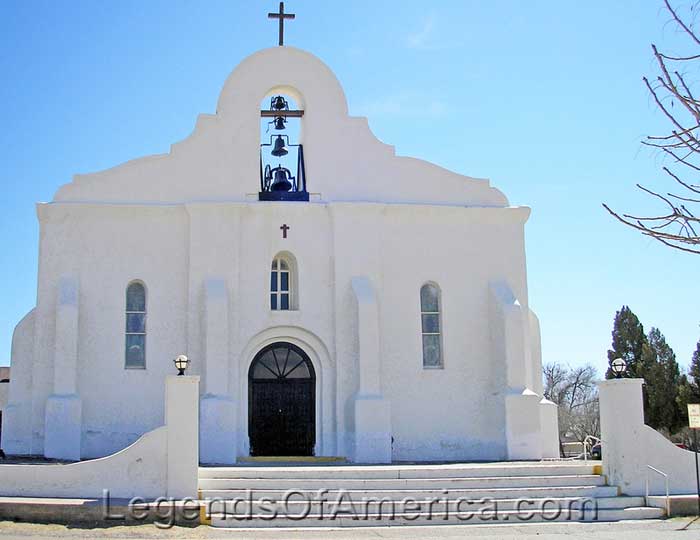 San Elizario, TX - Presidio Chapel of San Elizario, Texas. Photo by Kathy Alexander.