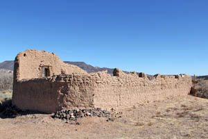 Santa Rosa de Lima de Abiquiu church ruins by the National Park Service.