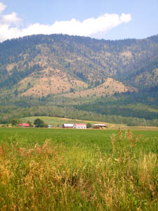 Teton Valley farm in Idaho by Kathy Alexander.