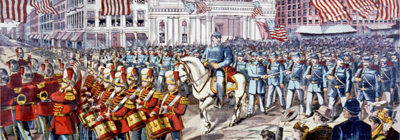 Union soldiers joining the Civil War by Calhoun Printing.