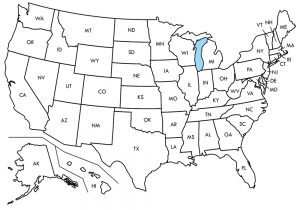 U.S. State Map