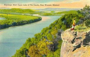 Kaysinger Bluff over the Osage River, Warsaw, Missouri