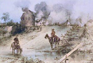 The war-torn South after the Civil War.